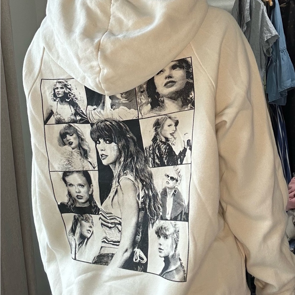 Taylor Swift Eras Tour White Hoodie